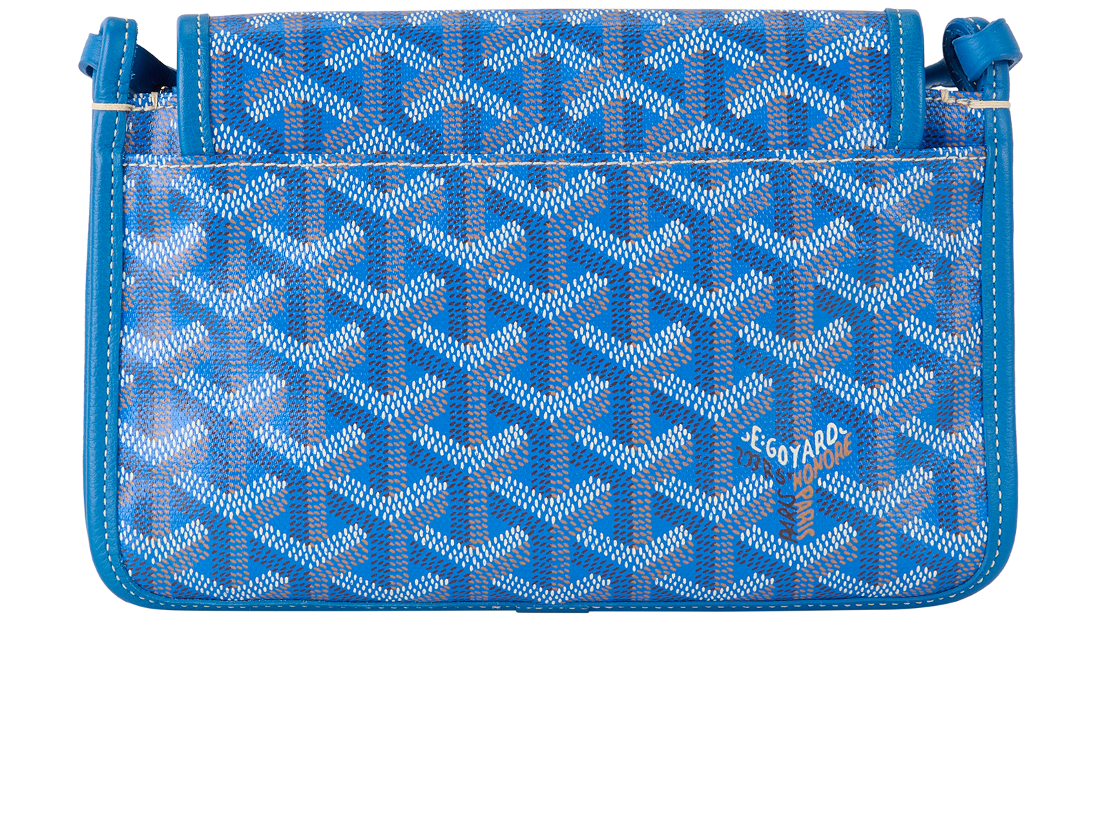 Plumet Wallet, &pound;750, Handbags, Blue, Canvas, Back view